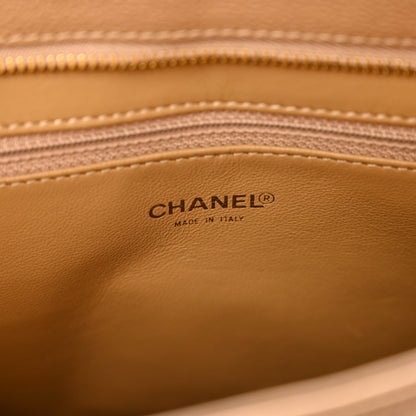 Chanel Caviar Quilted Medallion Tote Beige 7 of 10