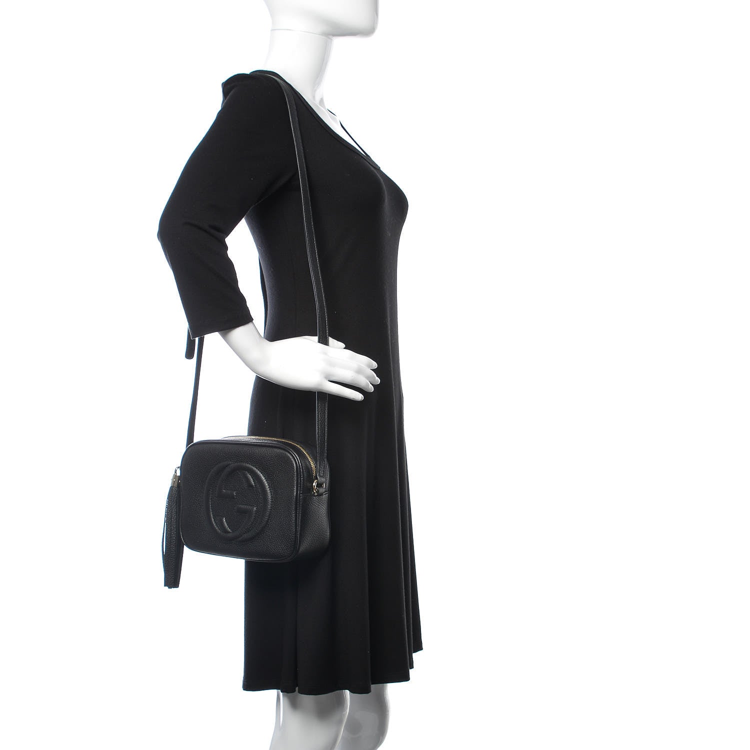 Gucci Pebbled Calfskin Small Soho Disco Bag Black 2 of 8