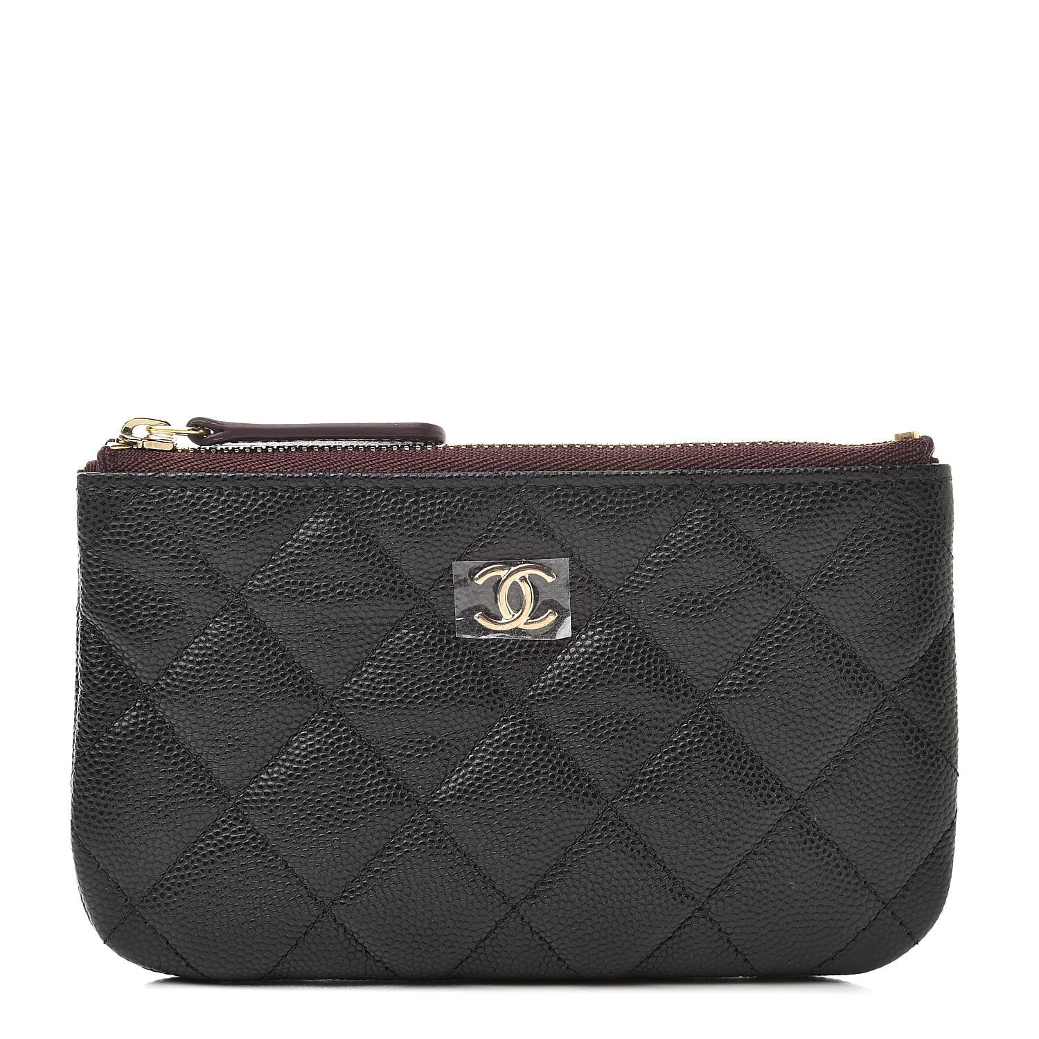 Chanel Caviar Quilted Small Cosmetic Case Black 1 of 8