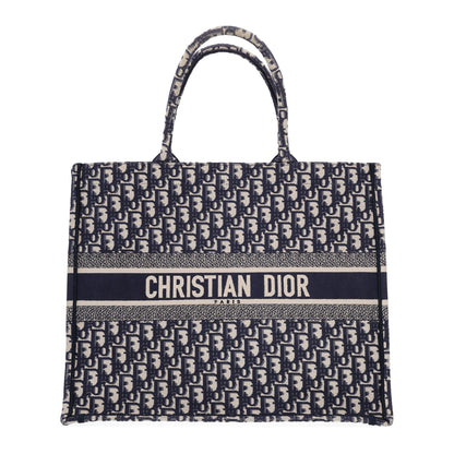 Christian Dior Oblique Large Book Tote Blue Multicolor 1 of 9