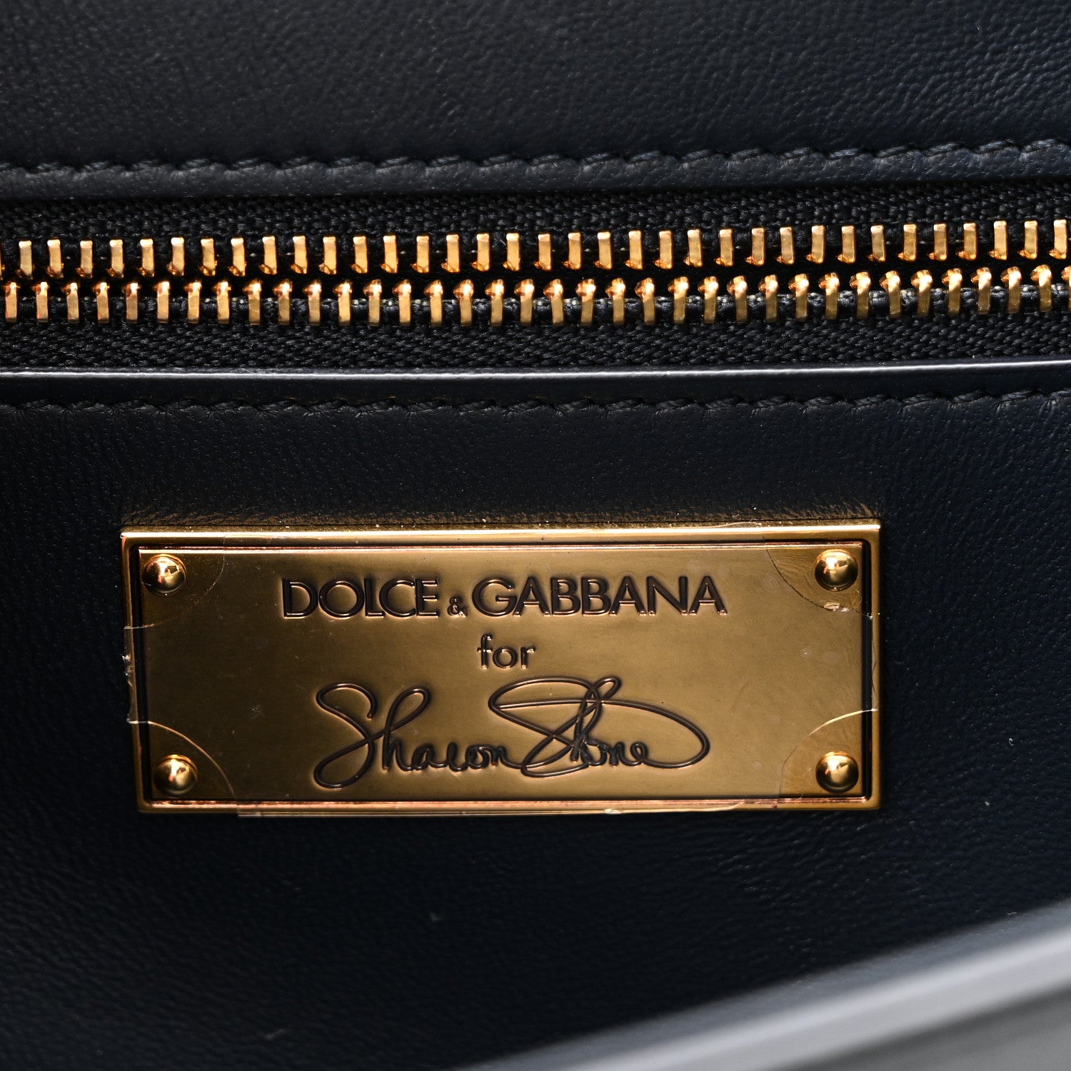Dolce & Gabbana Calfskin Medium Devotion Crossbody Bag Navy 6 of 10