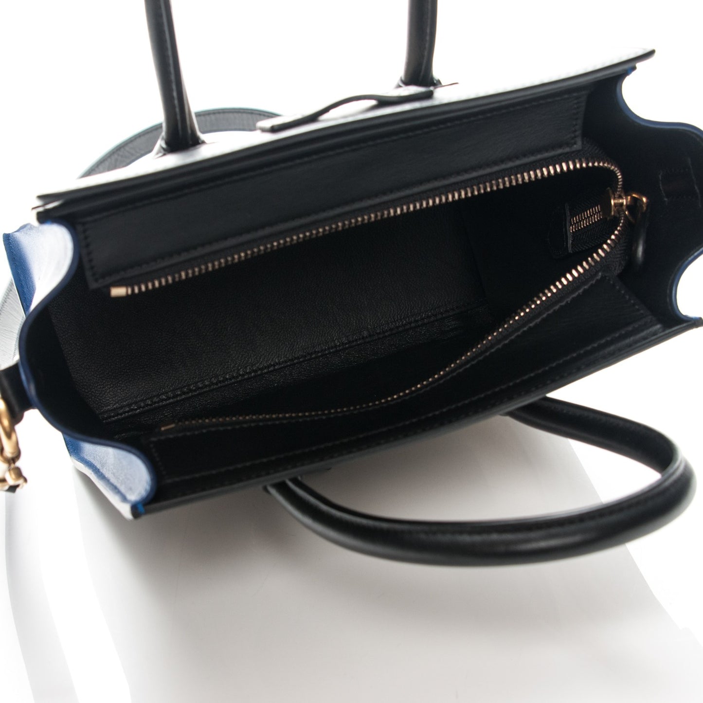 Bullhide Calfskin Nano Tri-Color Luggage Beige