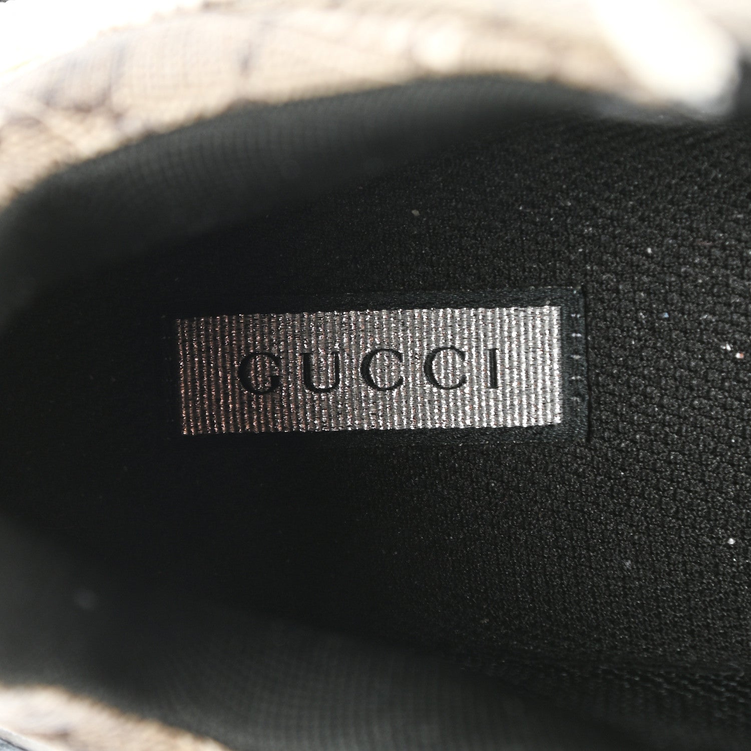 Balenciaga X GUCCI GG Supreme Monogram Allover Logo Womens Triple S Sneakers 38 Beige Ebony Mystic White 7 of 11