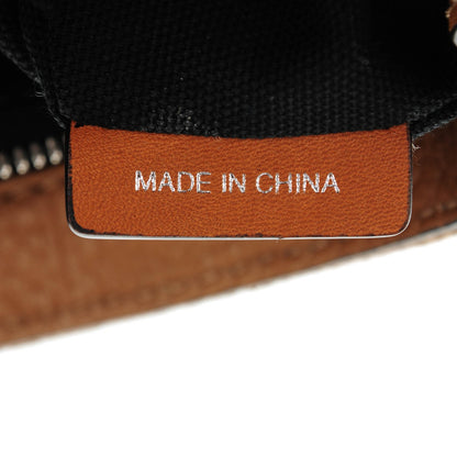 Burberry Mega Check Grainy Calfskin Small Gowan Messenger Bag Saddle Brown 7 of 8