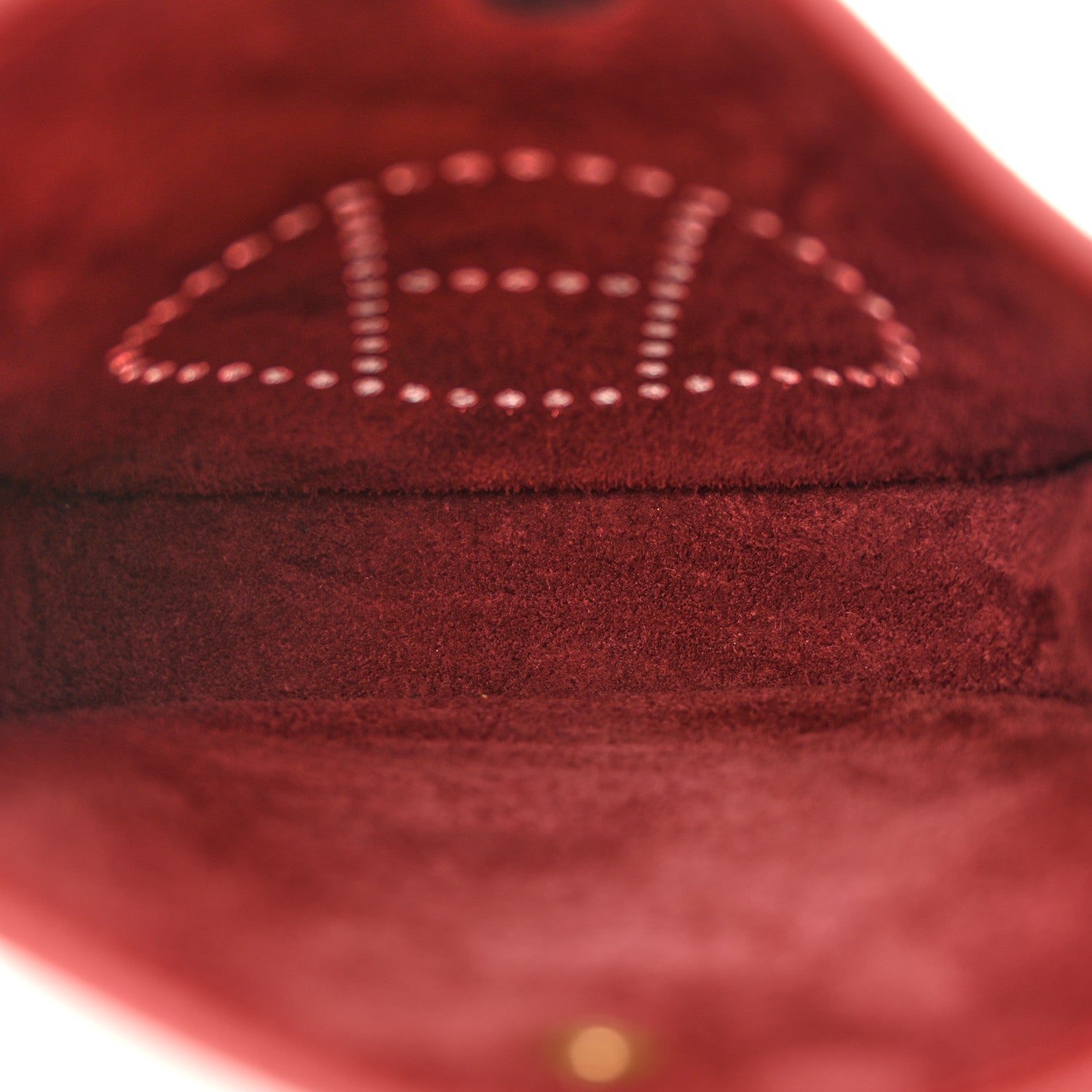 Hermes Taurillon Clemence Evelyne TPM Rouge H 5 of 11