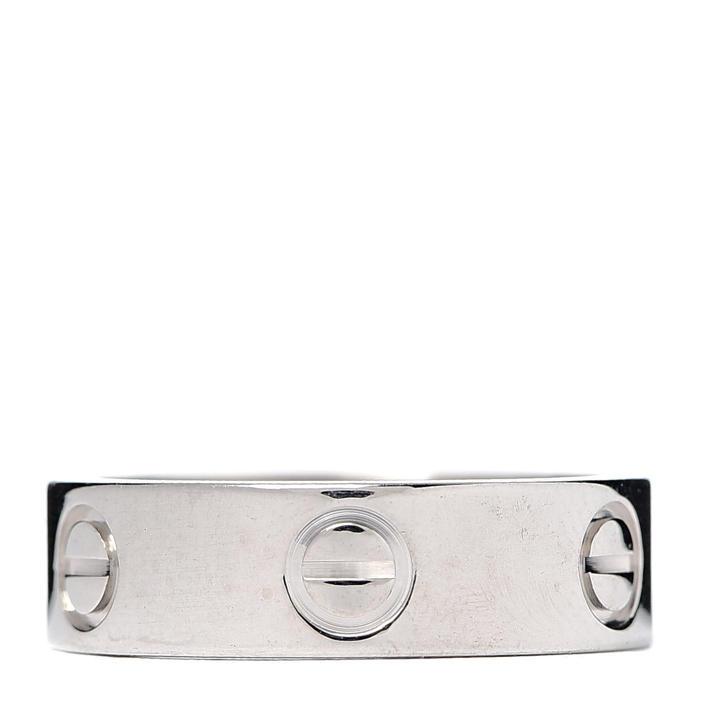 18K White Gold 5.5mm LOVE Ring 51 5.75
