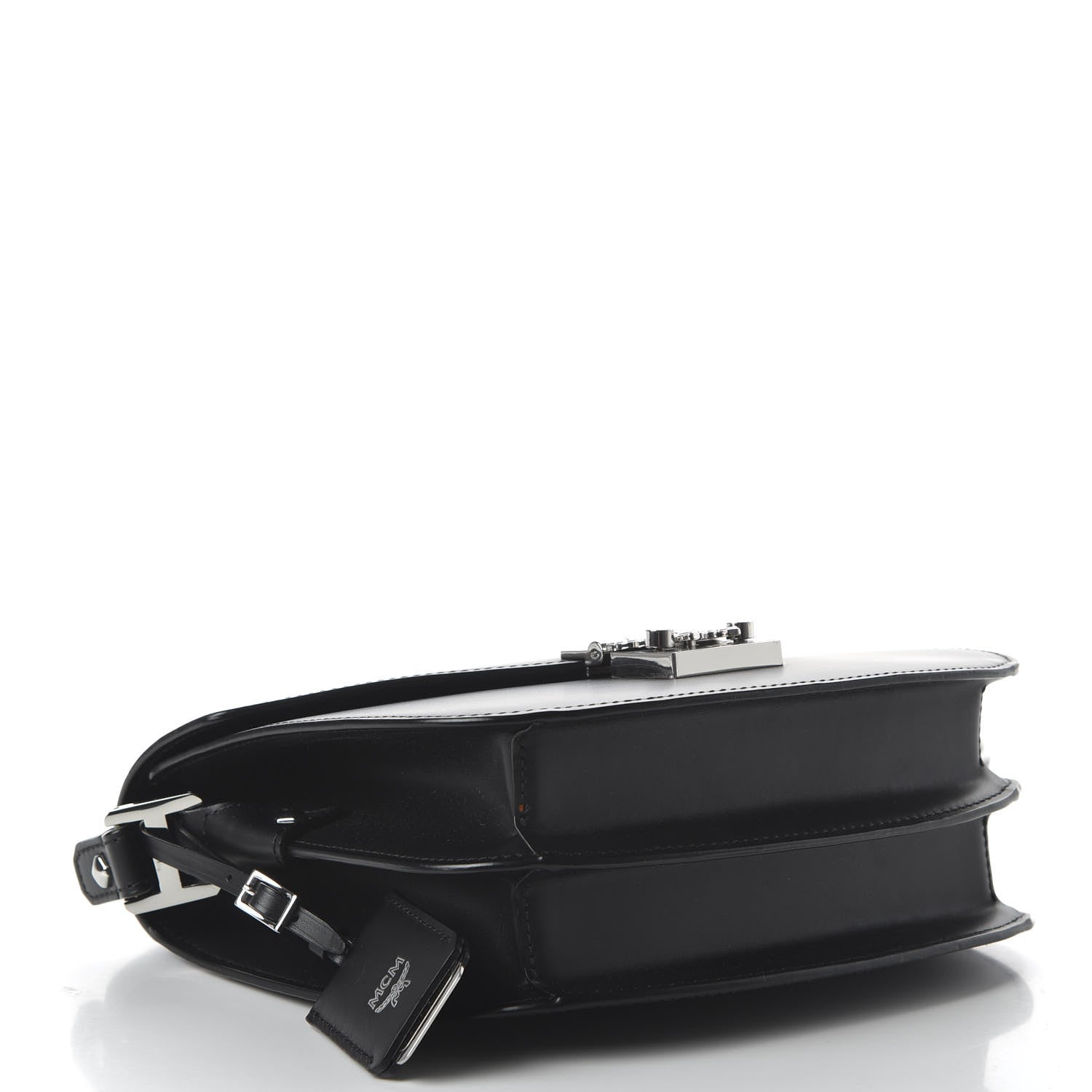 MCM Calfskin Small Patricia Crossbody Bag Black 4 of 9