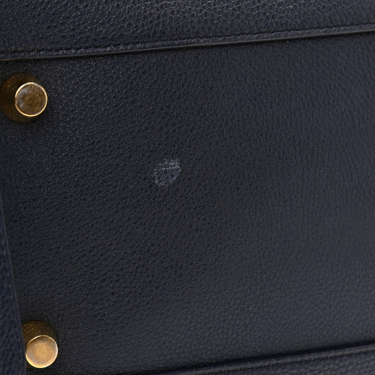 Celine Drummed Calfskin Mini Belt Bag Navy 12 of 12