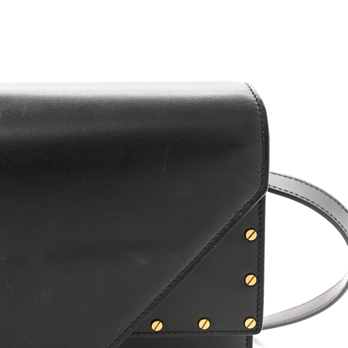 Calfskin Medium Margaux Shoulder Bag Black