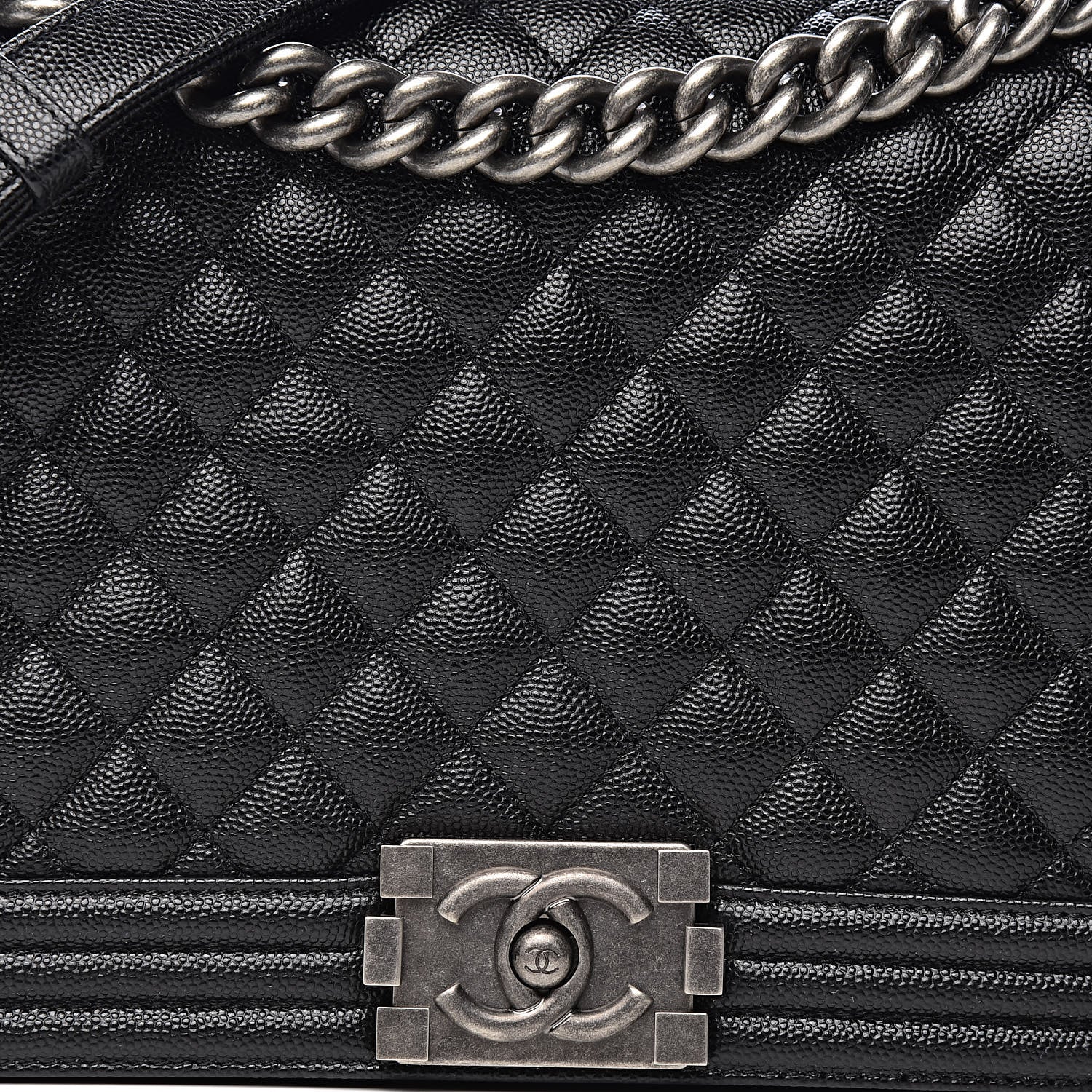 Chanel Caviar Quilted New Medium Boy Flap Black 10 of 11