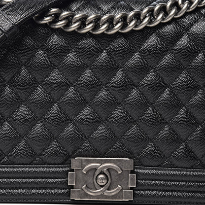 Chanel Caviar Quilted New Medium Boy Flap Black 10 of 11