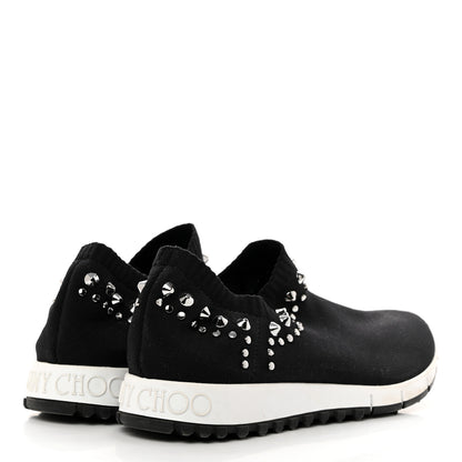 Jimmy Choo Knit Studded Sneaker 38 Black 4 of 8