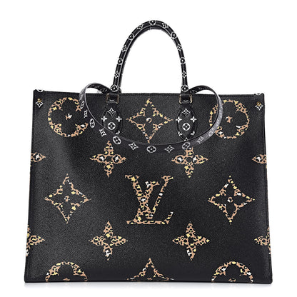 Louis Vuitton Monogram Giant Jungle Onthego GM Black 1 of 14