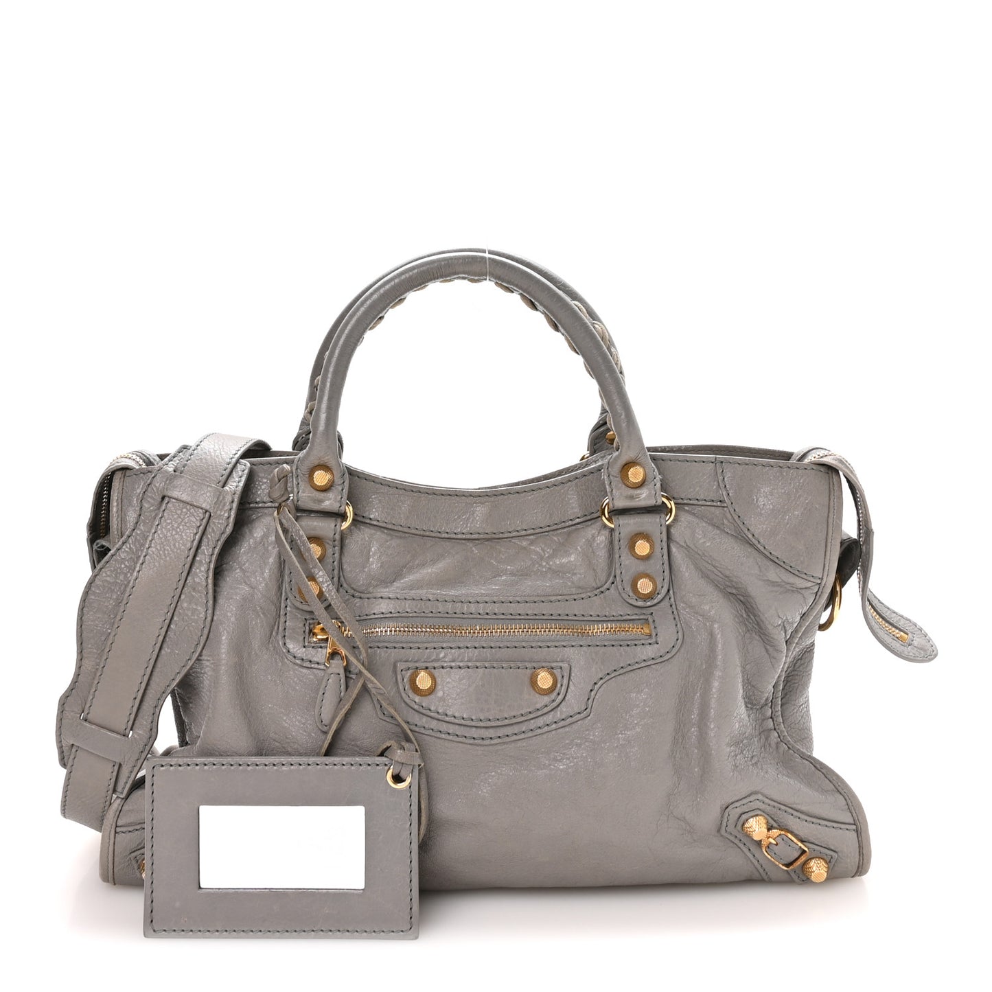 Agneau Giant 12 Gold Hardware City Gris Pyrite