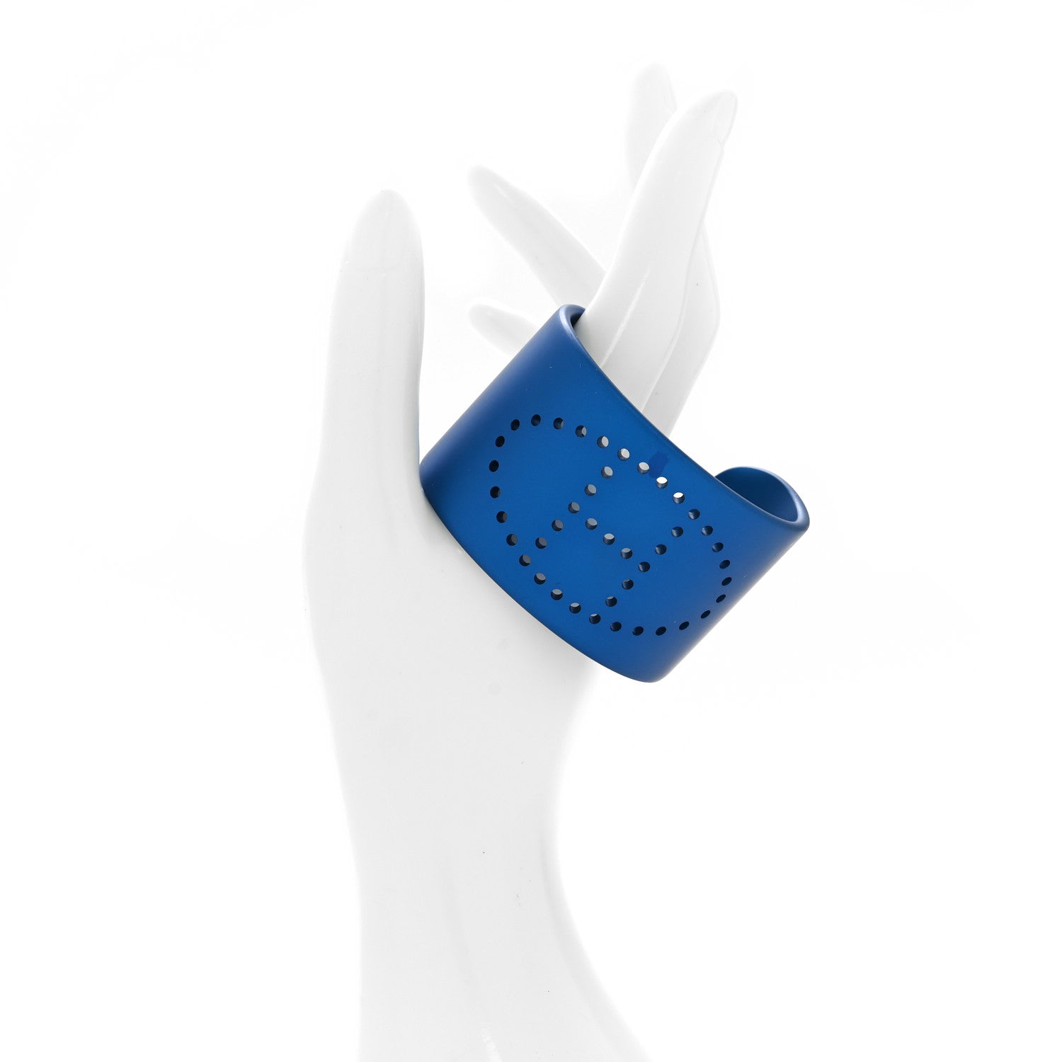 Hermes Aluminium Evelyne Sunset Cuff Bracelet Bleu Egee 2 of 5
