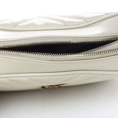 Saint Laurent Calfskin Matelasse Monogram Lou Camera Bag Crema Soft 17 of 17