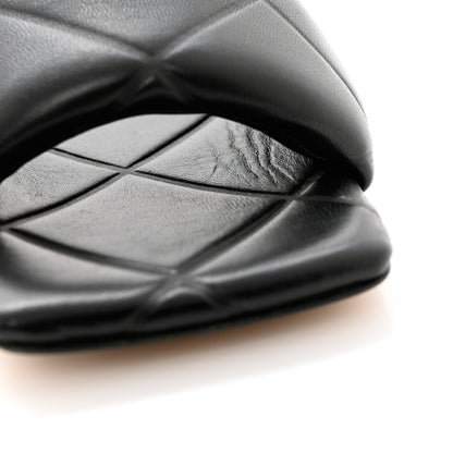 Bottega Veneta Nappa Quilted Rubber Lido Flat Sandals 36 Black 8 of 9