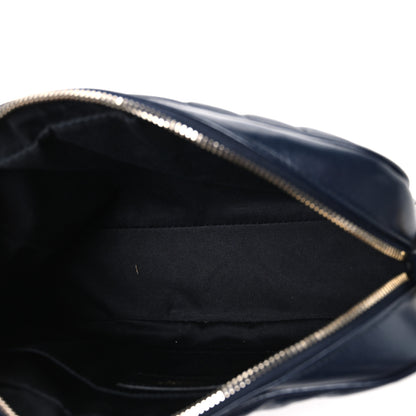 Saint Laurent Calfskin Matelasse Monogram Lou Camera Bag Deep Marine 5 of 10