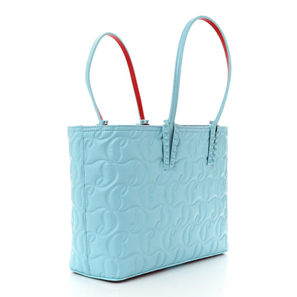 Christian Louboutin Nappa Embossed Small East West Cabata Tote Mineral 4 of 11