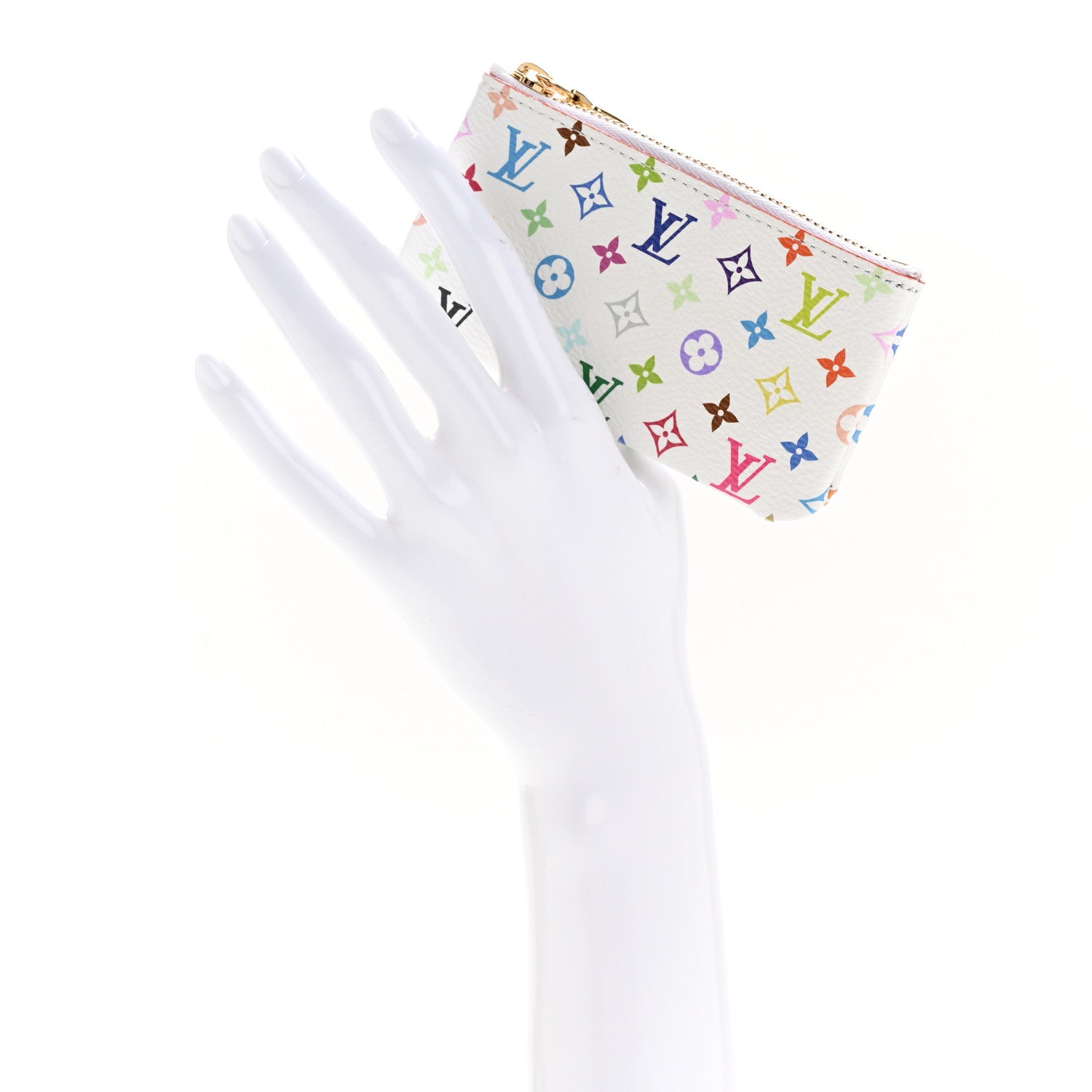 Louis Vuitton LV X TM Monogram Multicolor Key Pouch White 4 of 16