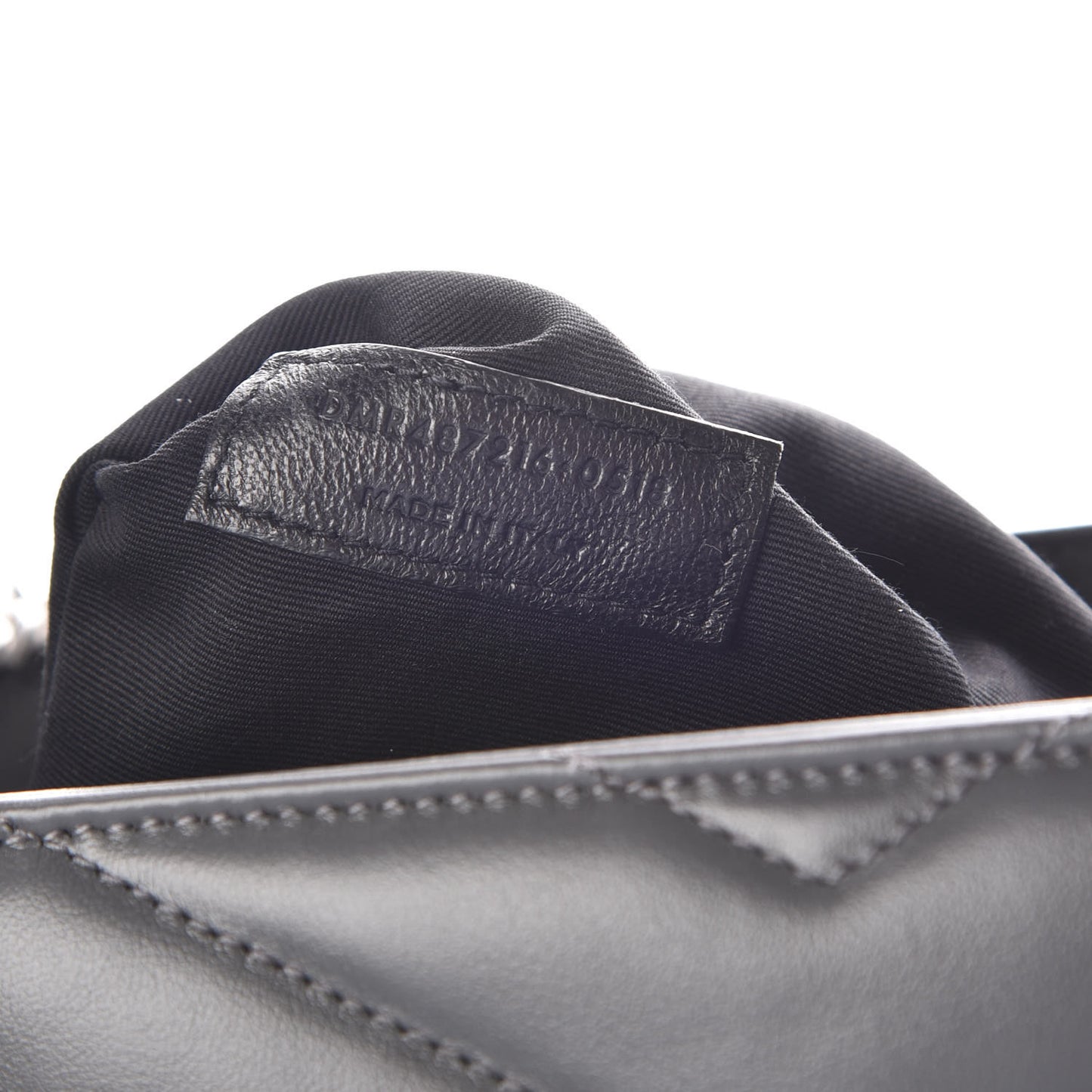 Calfskin Y Quilted Monogram Medium Loulou Chain Satchel Asphalt