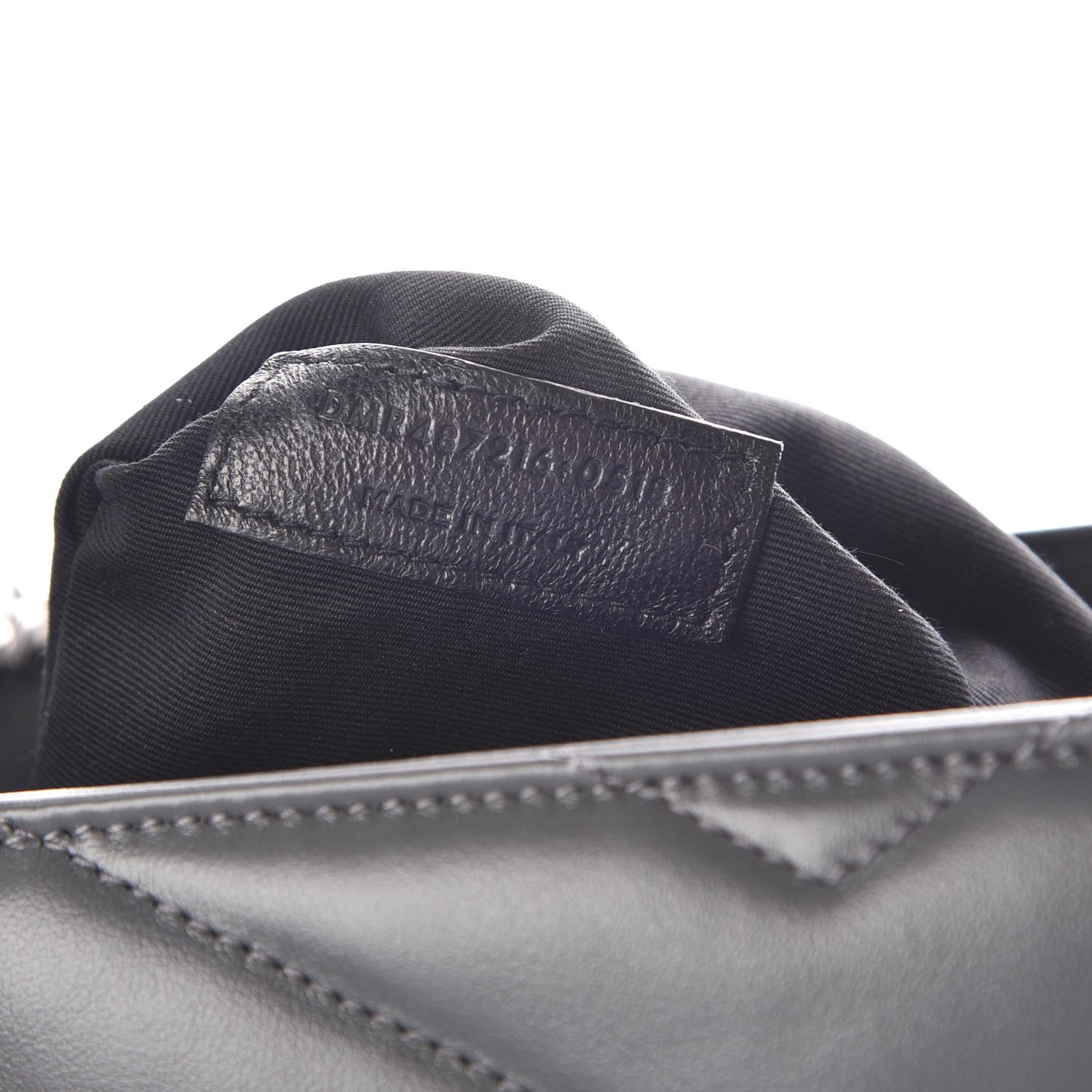 Saint Laurent Calfskin Y Quilted Monogram Medium Loulou Chain Satchel Asphalt 8 of 9