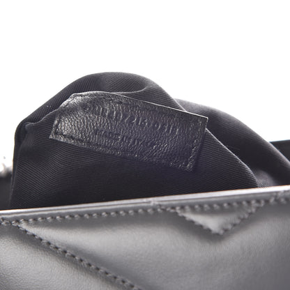 Saint Laurent Calfskin Y Quilted Monogram Medium Loulou Chain Satchel Asphalt 8 of 9