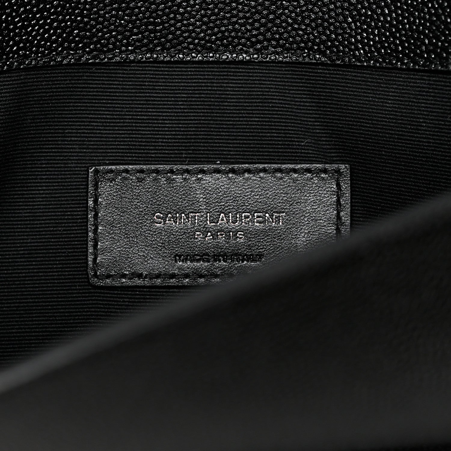 Saint Laurent Grain De Poudre Uptown Pouch Black 6 of 8