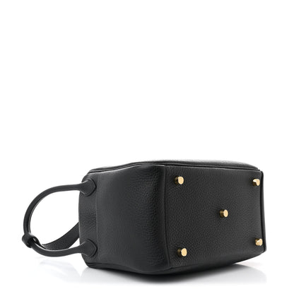 Hermes Taurillon Clemence Lindy 26 Black 4 of 10