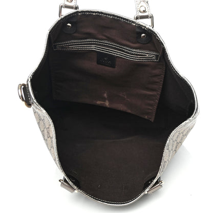 Gucci GG Plus Monogram Joy Shopper Tote Gunmetal 4 of 4