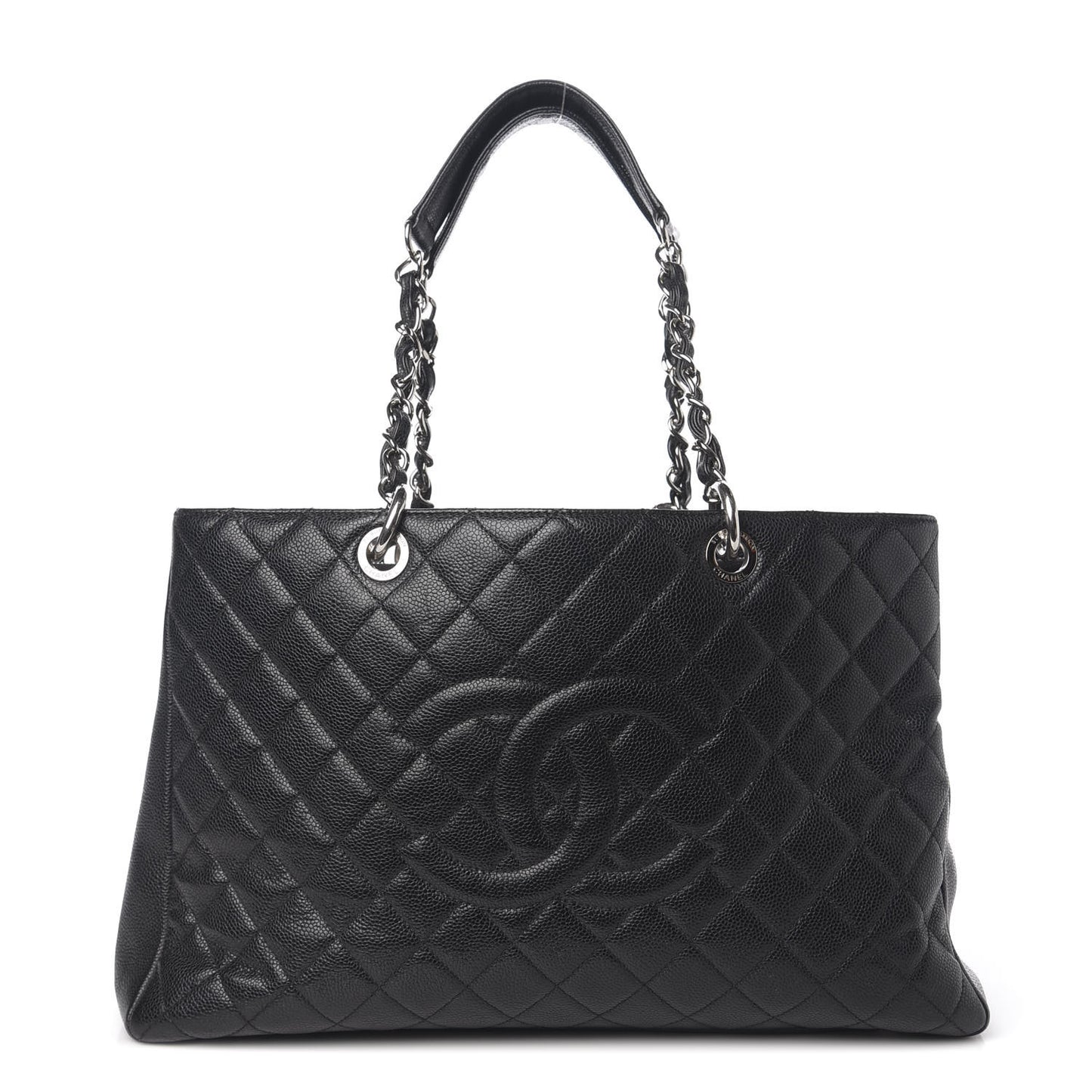 Caviar Quilted XL Grand Shopping Tote GST Black