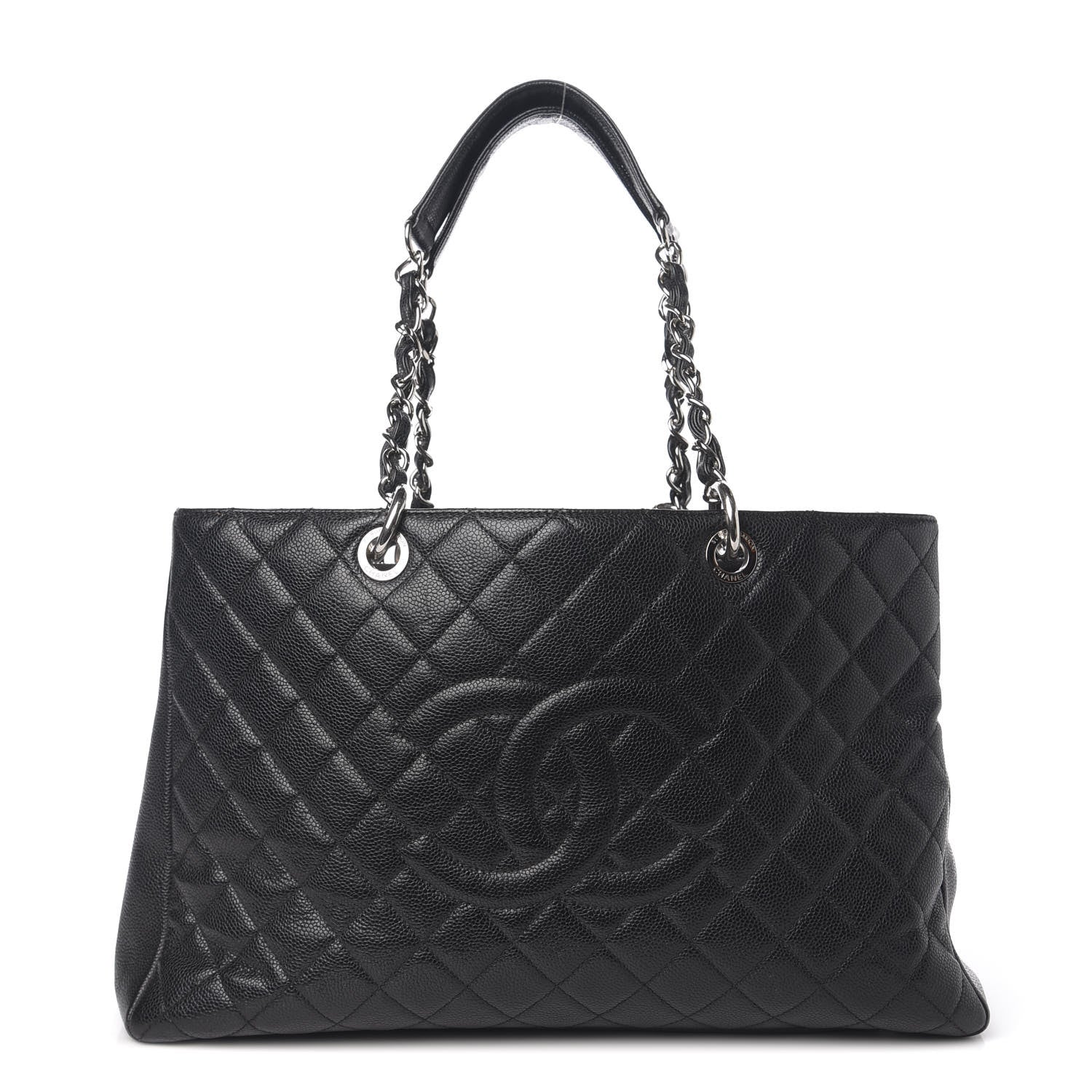 Chanel Caviar Quilted XL Grand Shopping Tote GST Black 2 of 20