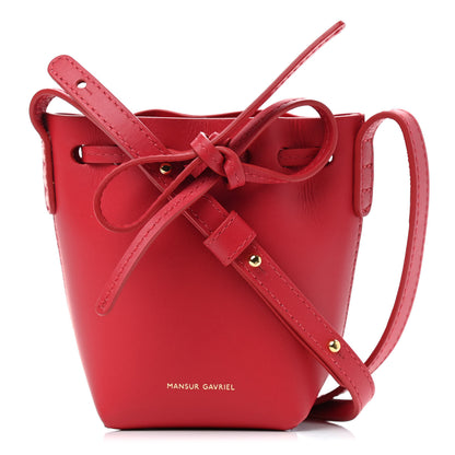 Mansur Gavriel Calfskin Baby Bucket Bag Flamma 1 of 9