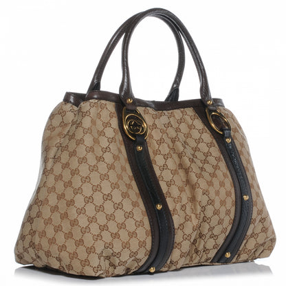 Gucci Monogram Medium Interlocking Icon Tote Dark Brown 3 of 7