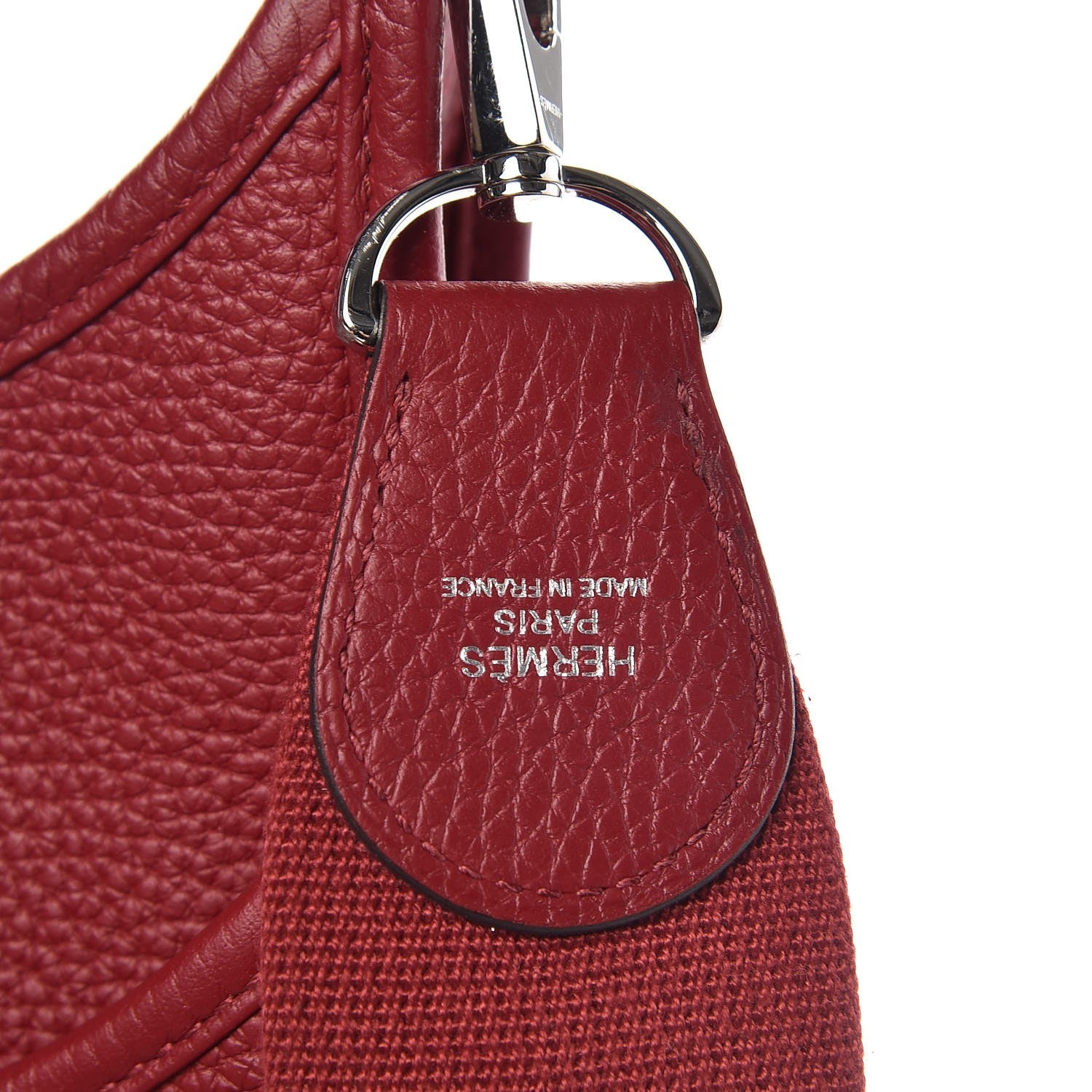 Hermes Taurillon Clemence Evelyne III PM Rouge Grenat 8 of 9