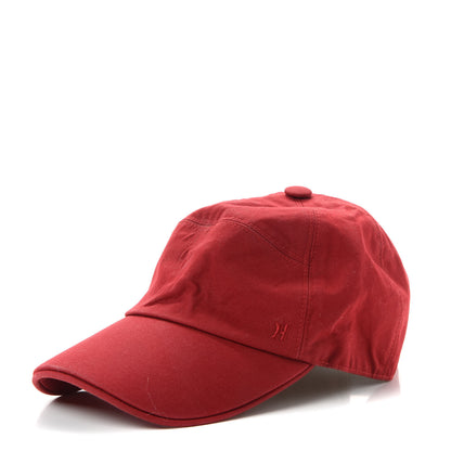 Hermes Cotton H Cap 57Red 1 of 8