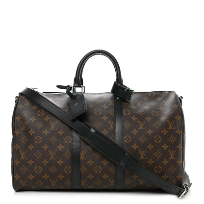 Louis Vuitton Monogram Macassar Keepall Bandouliere 45 1 of 10