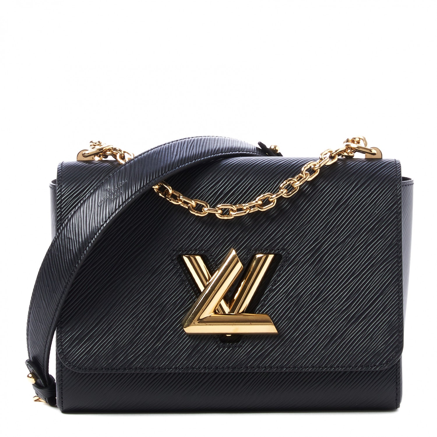 Louis Vuitton Epi Twist Shoulder Bag MM Black 1 of 8