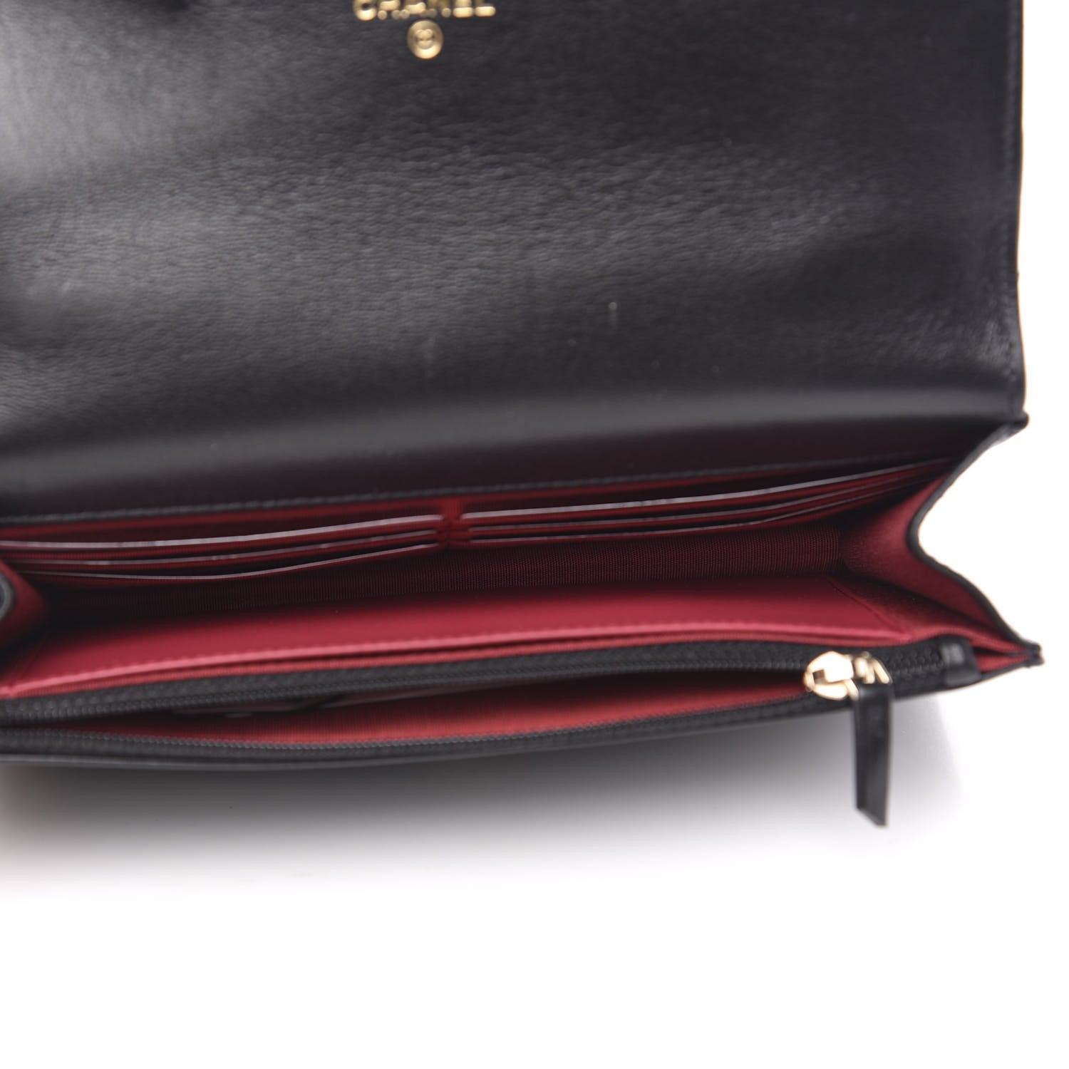 Chanel Goatskin Quilted 19 Wallet On Chain WOC Black 5 of 12