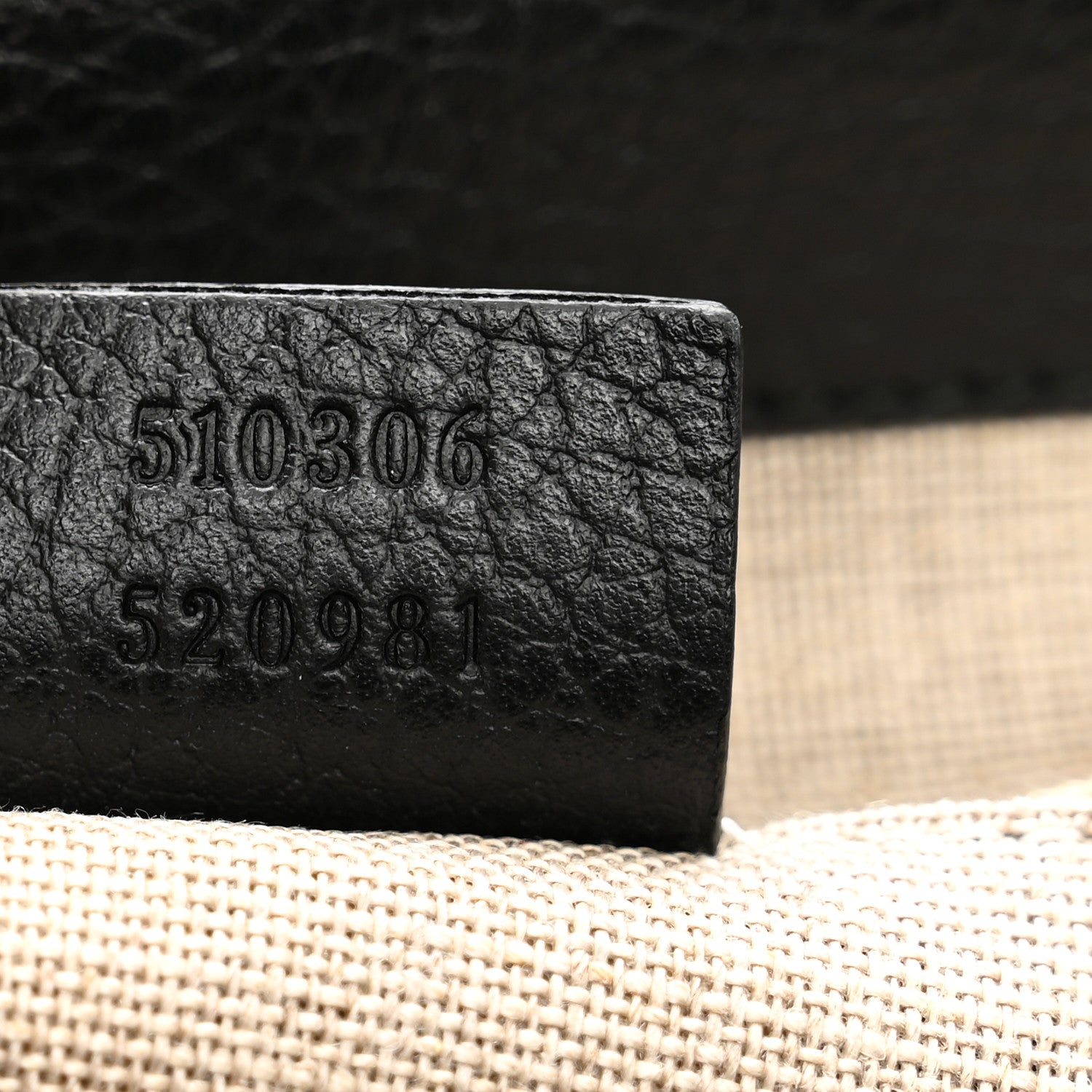 Gucci Dollar Calfskin Medium Interlocking G Top Handle Shoulder Bag Black 8 of 10
