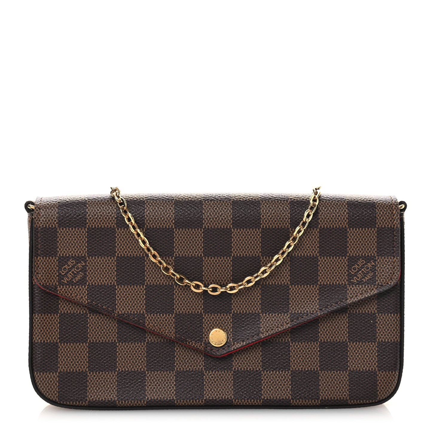 Damier Ebene Pochette Felicie Chain Wallet