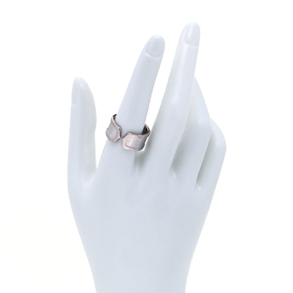Cartier 18K White Gold 10mm Logo De Cartier Ring 58 8.5 2 of 7