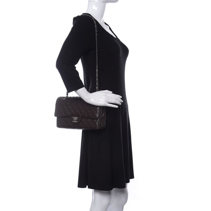 Chanel Caviar Quilted Medium Double Flap Brown 2 of 10