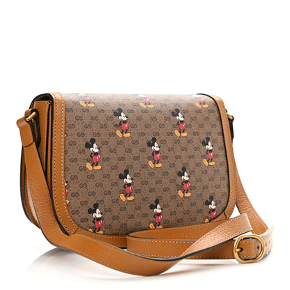 Gucci X DISNEY Mini Vintage GG Supreme Monogram Mickey Mouse Small Flap Messenger Bag Beige Vintage Sun Oil 3 of 11
