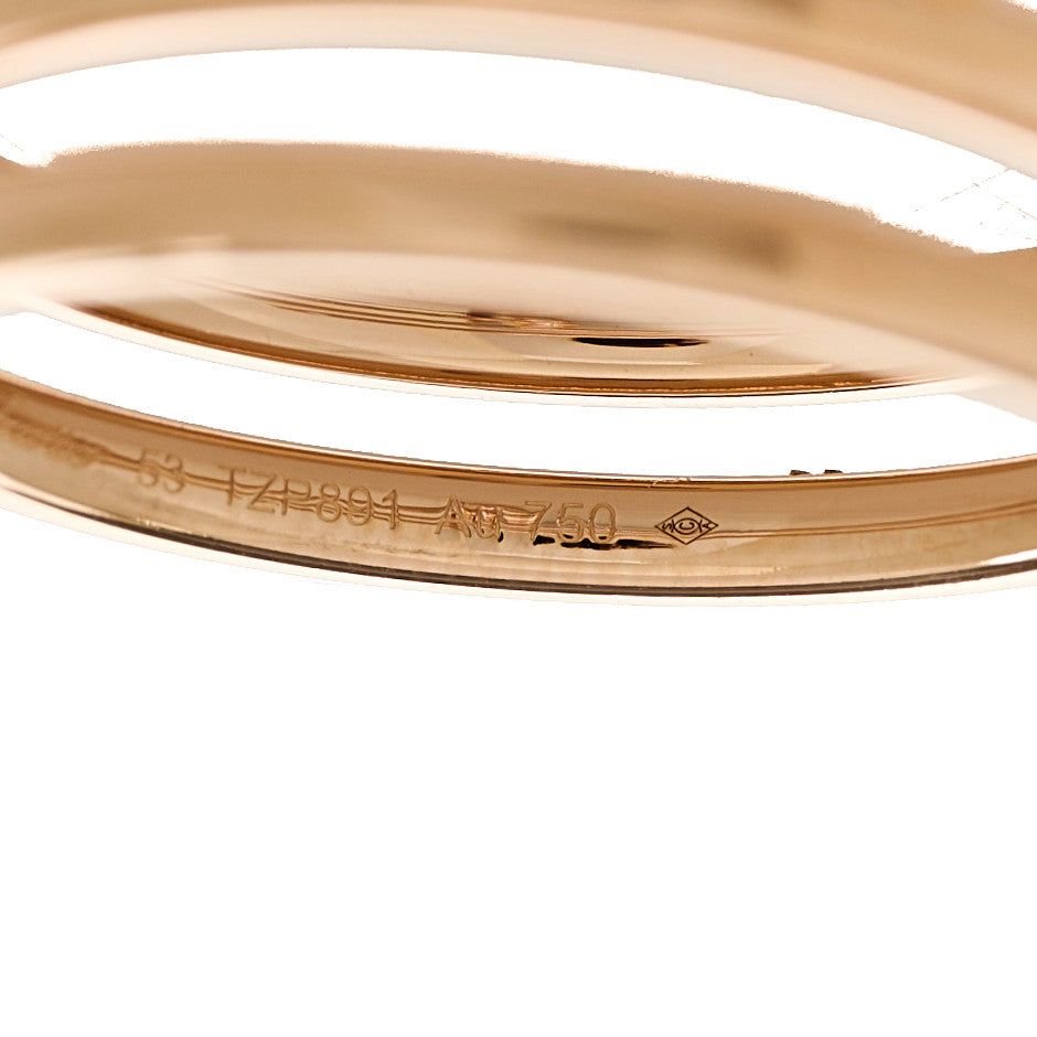 Cartier 18K Pink Gold Diamond Double Juste Un Clou Ring 53 6.25 6 of 7