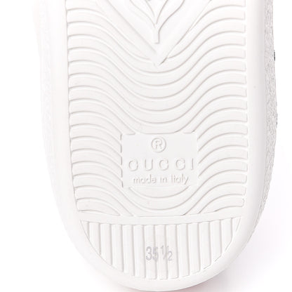 Gucci Calfskin Web Floral Embroidered Womens Ace Sneakers 35.5 White 6 of 9