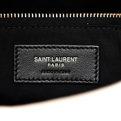 Saint Laurent Lambskin Quilted Toy Loulou Puffer Monogram Chain Satchel Blanc Vintage 6 of 11
