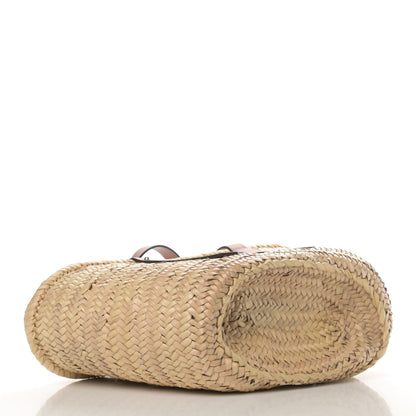 Loewe Raffia Basket Tote Bag Natural Tan 4 of 9