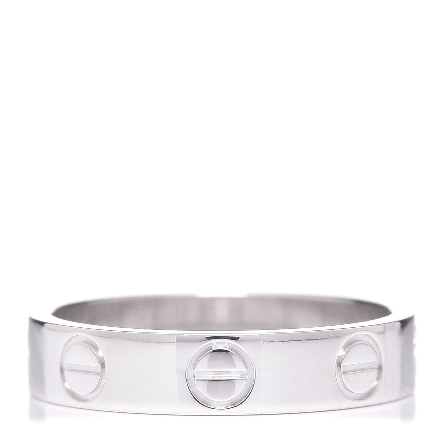 18K White Gold 3.5mm LOVE Wedding Band Ring 47 4