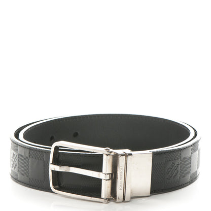 Louis Vuitton Damier Infini Calfskin 35mm Boston Belt 85 34 Black 1 of 7